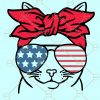 4th of July Cat SVG, Patriotic cat SVG, 4th of July svg, July 4th Cat SVG, Cat sun glasses svg, Fourth of July Cat svg file, July 4th cut file, Cat 4th of July svg, Cat Bandana svg, patriotic svg, 4th of July Animals svg Files