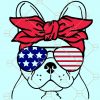 4th of July French Bulldog SVG, Patriotic French Bulldog SVG, 4th of July dog svg, July 4th Frenchie SVG, Frenchie Sunglasses SVG, July 4th Animals SVG, French Bulldog SVG, French Bulldog with bandana SVG Files