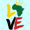 African American love SVG, African map SVG, Map and crown SVG, Juneteenth SVG, History SVG, Black lives matters svg, Black pride svg, Love map svg, Black History SVG, African American svg files