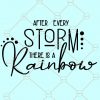 After Every Storm There Is A Rainbow SVG, Rainbow baby outfit svg, Rainbow Baby SVG, Newborn svg, Christian SVG, Little miracle svg, Newborn quote svg, Baby onesie svg  file