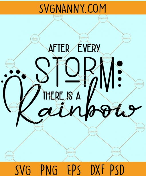 After Every Storm There Is A Rainbow SVG, Rainbow baby outfit svg, Rainbow Baby SVG, Newborn svg, Christian SVG, Little miracle svg, Newborn quote svg, Baby onesie svg  file