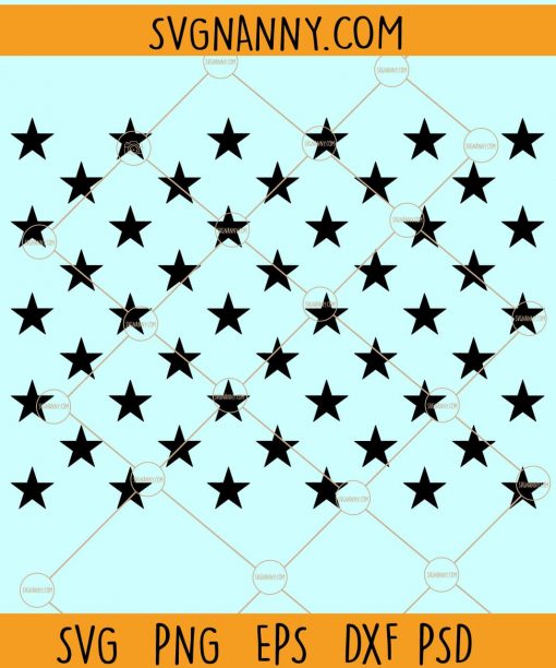 American Flag Stars SVG, 50 stars SVG, 50 stars svg files, US flag 50 stars SVG, USA Flag stars SVG, 4th of July SVG, 50 states SVG, American Flag SVG Files