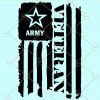 Arrmy Veteran Flag SVG, Veteran Flag SVG, distressed flag SVG, distressed veteran flag SVG