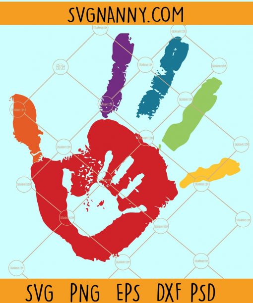 Autism hand print svg, autism awareness svg, autism hand svg, Autism clipart, autism svg Files