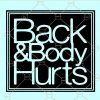 Back and body hurts SVG file