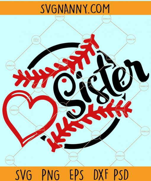 Baseball Sister svg/png/dxf