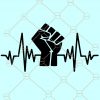 Black Lives Matter heartbeat SVG, BLM heartbeat SVG, Black lives matter SVG, blm svg Files