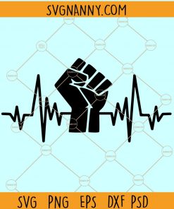 Black Lives Matter heartbeat SVG, BLM heartbeat SVG, Black lives matter SVG, blm svg Files
