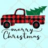 Buffalo Plaid Christmas Truck Svg, Christmas Truck Svg, Christmas truck with tree Svg, Red Christmas Truck svg, Vintage Christmas Truck Svg file