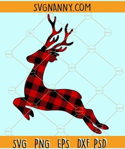 Buffalo Plaid Reindeer SVG,  Winter Shirt Svg, Christmas Svg, Merry Christmas svg, Reindeer Svg, Christmas Reindeer Svg, Holiday Svg, Reindeer Holiday Svg, Reindeer Png