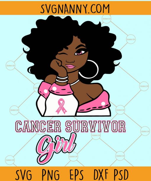 Cancer Survivor Girl SVG, Cancer girl svg, Cancer awareness svg, Breast Cancer SVG, Cancer svg file, cancer awareness month svg Files