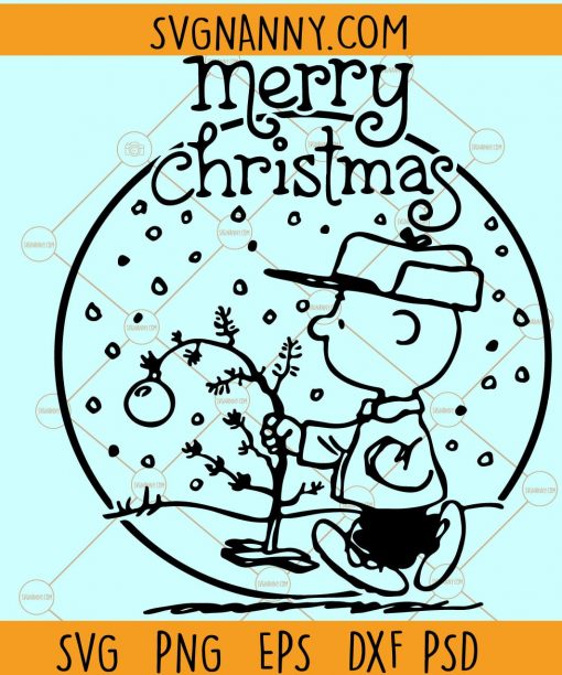Charlie Brown Christmas svg, Charlie Brown SVG Cut File, Christmas SVG file, Snoopy Christmas SVG file