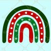 Christmas Rainbow Svg, Merry Christmas Svg, Rainbow Baby Svg, Leopard Rainbow svg, Holiday svg, Christmas SVG, Merry Christmas Svg, Christmas Png, Christmas Svg files