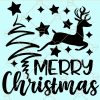 Merry Christmas Reindeer SVG, Rustic Christmas SVG, Reindeer svg, Holiday Clipart, Christmas shirt svg, Leaping Reindeer Svg, Christmas Svg file