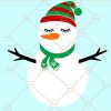 Snowman Svg, Winter Svg, Christmas Svg, Snowman Clip Art Holiday, Christmas SVG, Merry Christmas Svg, Christmas Png, Christmas Svg files