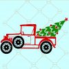 Christmas vintage car svg, Christmas truck svg, Christmas car svg, Vintage Truck With Christmas Tree SVG, Christmas Tree SVG, Old Car Christmas svg  files