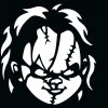 Chucky face SVG, Chucky Svg, Chucky Horror Movie Svg, Halloween Svg, Killer Svg, Chucky Cut File for Cricut, Chucky Silhouette