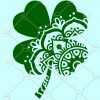 Clover Mandala SVG, Clover Svg, Shamrock Svg, Four Leaf Svg, Clover Leaf Svg, mandala Clover leaf SVG, St Patrick’s Day Clover Mandala SVG, St. Patrick’s Day svg