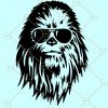 Cool Chewbacca svg, Star Wars SVG, The Mandalorian, Darth Vader svg, Chewie Sunglasses svg, Chewbacca with sunglasses svg, Star Wars lovers svg files