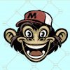 Cool Monkey SVG, Cool Monkey Cut File, Chimp SVG, Monkey SVG, Cool Boy Sticker Svg, Cool Monkey Sticker, Apes Monkey svg, laughing monkey SVG file