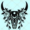 Cow Skull SVG, Bull Skull SVG, Floral cow skull SVG, floral skull svg, skull svg, farm house svg, Cow Skull feathers svg, Cow Skull Floral feathers svg, Cow Skull Floral svg file