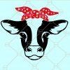 Cow with bandana SVG, Cow bandana SVG, Cow head bandana SVG, Bandanna Cow SVG, Bandana Heifer svg, farm SVG, heifer SVG, heifer bandana SVG, Not Today Heifer SVG, cow SVG file, Cow with bandana svg