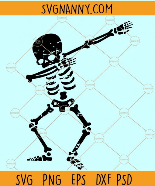 Skeleton dab SVG, Dabbing skeleton SVG, Skeleton dabbing svg, Halloween SVG, Halloween Skeleton Svg file