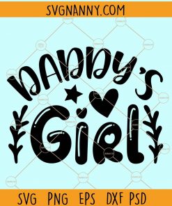 Daddy's Girl Svg, Dad Svg, Father's Day Svg, Dad of Daughter Svg, Baby Girl Svg, Baby Onesie svg, Girl Onesie Svg