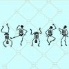 Dancing skeleton svg, skeleton dance svg, Halloween skeleton svg, Halloween svg  file