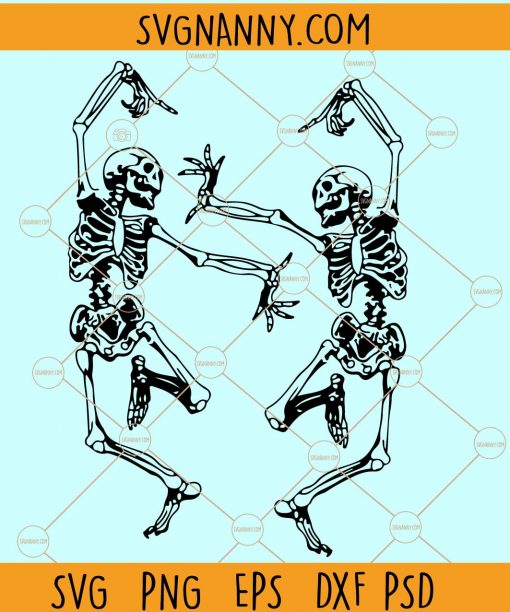 Dancing skeletons SVG, Dancing Skeletons Halloween Svg, Halloween svg file, Skeletons Halloween Svg, Skeletons Dancing Svg, Dancing Halloween Svg, Skeletons Svg files