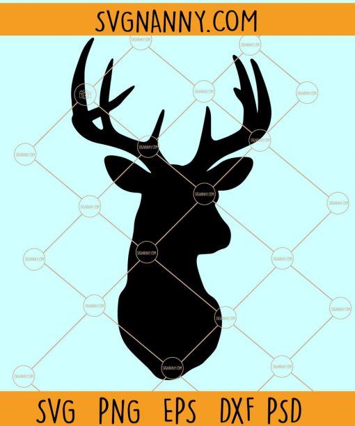 Deer Head SVG, Deer Head Clipart, Deer Head Silhouette, deer head SVG cut file, farm house svg, Reindeer Clip Art Files
