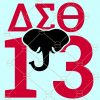 Delta Sigma Theta Elephant svg, Delta Sigma Theta SVG, Delta Elephant svg, 1913 svg, Delta Sorority svg, Delta Sigma Theta cut file