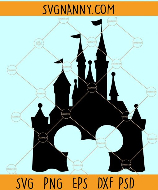 Disney castle free SVG, Disney Castle with Mickey ears svg free, Disney SVG free, Disney Castle SVG free, vacation svg free, free disney castle svg file, disney castle png, disney castle outline svg file