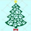 Dog Paw Christmas Tree SVG, Paw Print Christmas Tree Svg, Christmas Paw Svg, Dog Paw Cut Files, Dog paw Christmas tree svg, Dog paw png, Paw print svg, Christmas dog paw svg Files