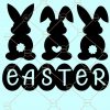 Easter Bunnies SVG, three bunnies svg, Easter Svg Bundles, Easter rabbit svg, Kids Easter Shirt, Happy easter SVG, Bunny svg, Rabbit svg, Bunny Rabbit svg  file