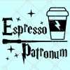 Espresso Patronum SVG, Harry Potter SVG, Wizard svg, Muggle SVG, my Patronum is SVG, Espresso coffee SVG, Coffee lover SVG, Harry Potter coffee SVG  file