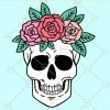 Floral skull SVG, flower skull SVG, skull with flowers svg, Skull SVG file, Sugar Skull Svg file, Halloween skull SVG, gothic SVG, floral skeleton SVG, Day of the dead SVG files