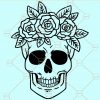 Floral skull SVG, flower skull SVG, skull with flowers svg, Skull SVG file, Sugar Skull Svg file, Halloween skull SVG, gothic SVG, floral skeleton SVG, Day of the dead SVG files