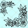 Flower frame SVG, floral frame SVG, floral frame svg free, floral frame png, floral svg free, floral border design, border svg