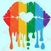Gay pride lips svg, LGBT Support svg, LGBT Pride Svg, Pride Rainbow Svg, Equality Svg, Support LGBT Rights svg, LGBTQ svg files, Pride Svg Files, gay svg, Gay pride cut files