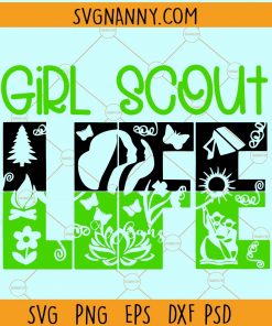Girl Scout Life SVG, Scout life SVG, Peace love scout svg, Girl Scout mom SVG, summer svg, scout svg, camping svg, scout Trefoil Logo svg, scout life svg, scout Trefoil SVG Files