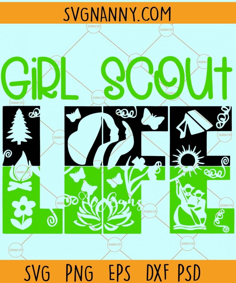 Girl Scout Life SVG, Scout life SVG, Peace love scout svg, Girl Scout