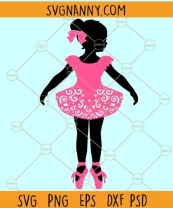 Girl ballerina with swirly flower skirt SVG, Girl ballerina SVG, ballerina pose SVG, child ballerina SVG, Ballet Dancer SVG, dancer svg, pink princess svg, dancing girl svg, dancing ballerina svg file