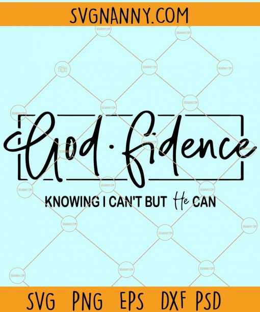 Godfidence SVG, god fidence SVG, Christian Confidence SVG, Christian SVG, hand lettered scripture design, bible verses décor, Faith Svg, Jesus Svg, Blessed beyond measure svg, Christian Quotes svg, Christian shirt SVG  Files