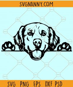 Golden retriever svg, Goldie SVG, Golden Retriever dog SVG, peeking Golden Retriever SVG, svg for cricut, free golden retriever svg file, golden retriever silhouette file