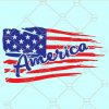 Grunge American flag SVG