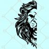 Half lion face SVG, Lion head svg, lion face svg, Lion king svg, custom lion head svg  file