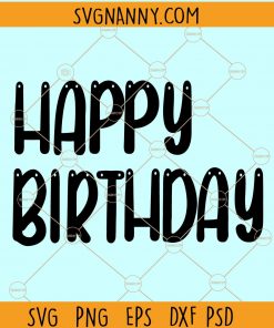 Happy Birthday Banner SVG, Happy Birthday SVG, Birthday SVG, Happy Birthday Garland, Happy Birthdays, Birthday Decoration SVG, its my birthday SVG file