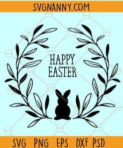 Easter Floral SVG, Easter Wreath SVG, Easter Flowers SVG, Happy Easter SVG, Hoppy Easter SVG, Easter SVG files, Easter Cross SVG, Easter bunny SVG file