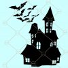 Haunted House Svg, Halloween Castle svg, Halloween Haunted House Svg, Halloween Svg files, Happy Halloween Svg file